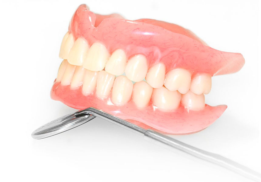 Строение съемного полного протеза для зубов